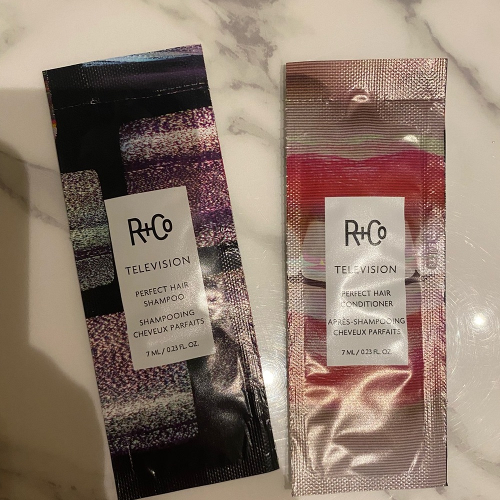 R+Co Hair Product Sample Set Labyrinth Dallas Television On a cloud shampoo - Picture 4 of 4